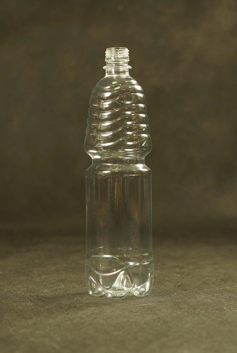ПЭТ-бутылка 1 литр прозрачная